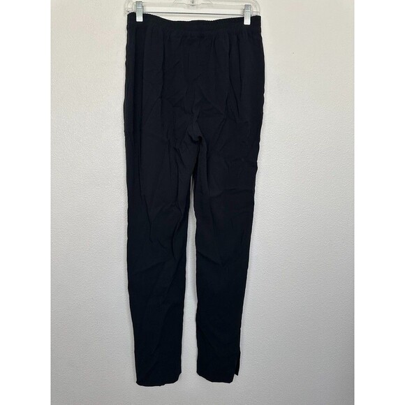 Theory Women's Viewpine C Berger Pants High Rise Pull On Black Mixed Media Sz 4 - Picture 7 of 12